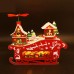 Hongda M908 Fantasy Christmas Night DIY Assembly Cottage Piggy Bank Doll House with Music and LED Light