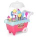 Mini Children's Ice Cream Cart Kids Trolley Candy Family Toys 14 Sets DIY Ornaments Girls Mini Shopping Cart