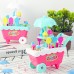 Mini Children's Ice Cream Cart Kids Trolley Candy Family Toys 14 Sets DIY Ornaments Girls Mini Shopping Cart