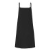 Casual Suspender Solid Sleeve Summer Dress For Women