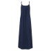 Womens Casual  Sleeveless Solid Summer Long Maxi Dress