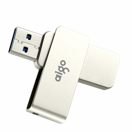 Aigo U330 128GB USB3.0 Flash Drive High-Speed Metal Rotating Pendrive Mini Portable U Disk for Phone Tablet Computer