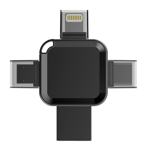 Bakeey 4-in-1 USB3.0 Flash Drive USB/Type-C/iP/Android OTG Pendrive 100MB/S High Speed Metal U Disk for PC Laptop Phone