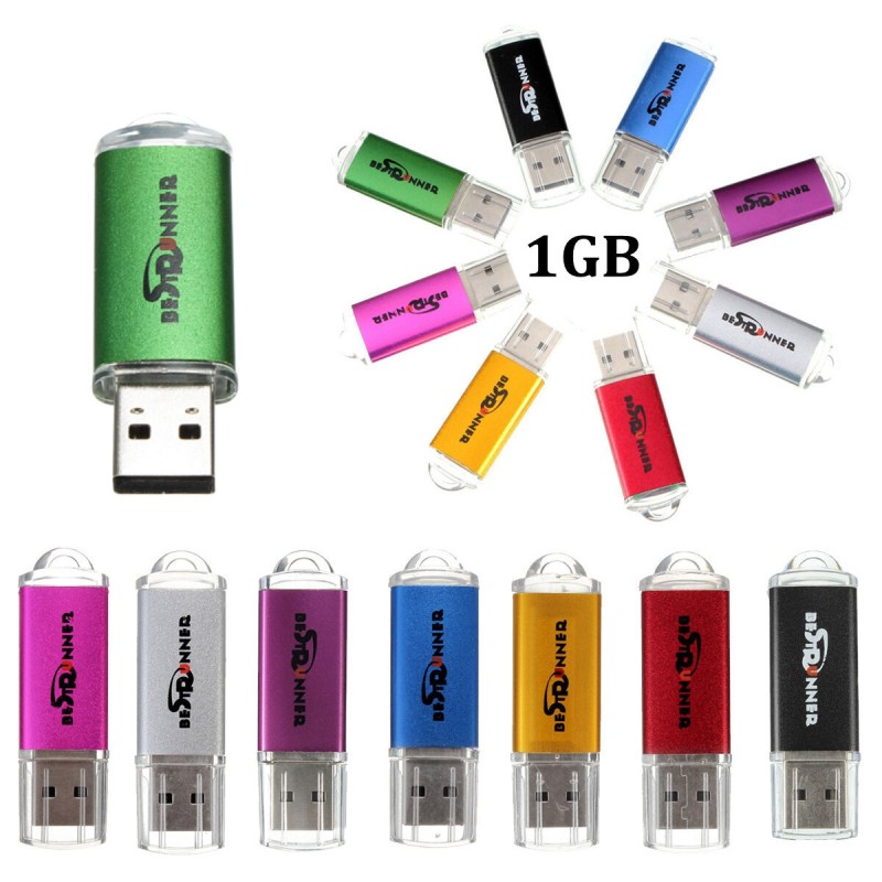Bestrunner Multi-Color Portable USB 2.0 1GB/960M Pendrive USB Disk for Macbook Laptop PC