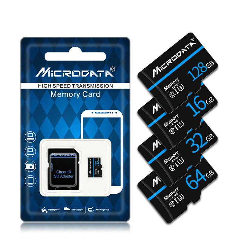 MicroDrive Class10 Mini SD Card TF Memory Card 16GB 32GB 64GB Micro SD Card Flash Card Smart Card for Phone Camera Driving Recorder