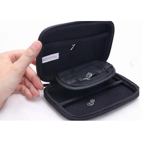 Portable External Hard Drive Disk Pouch Bag HDD Carry Cover USB Cable Storage Case Organizer Bag for Hard Disk Earphone Storage Case