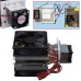 12V 6A 72W Thermoelectric Peltier Refrigeration Cooling Cooler Fan System Heat Sink Kit Cooler