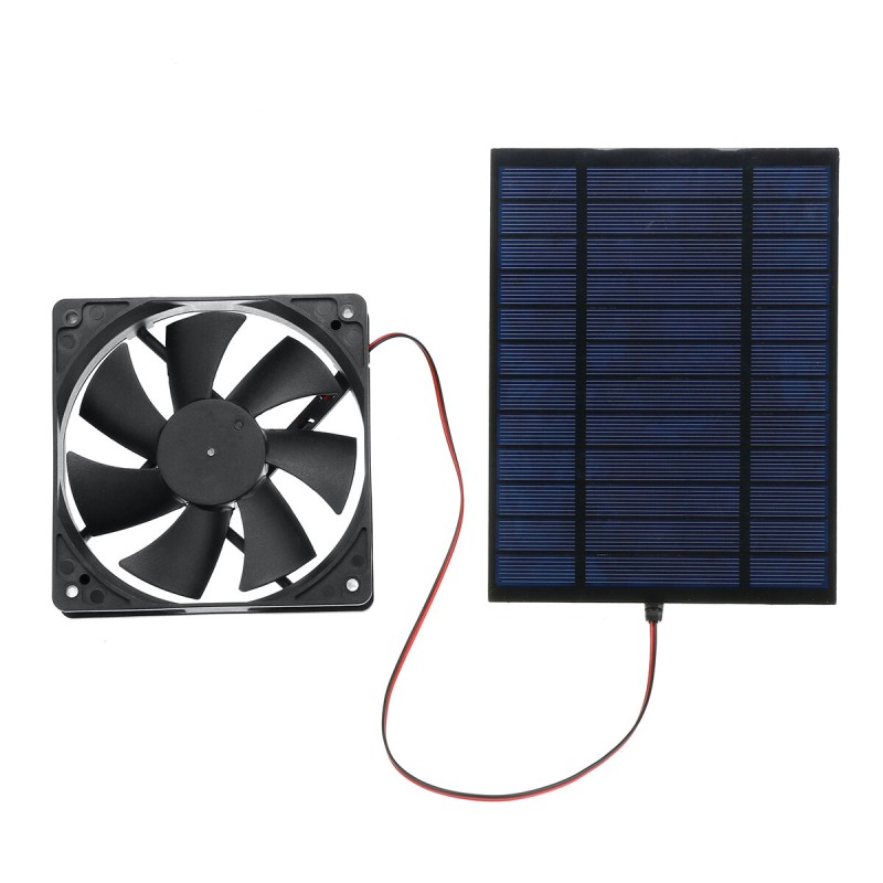 20W 12V Solar Panel Solar Fan Framed Solar Panel Module DIY Portable Charging