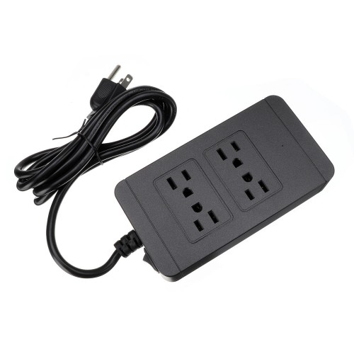 2500W Power Strip Socket 4 AC Outlets 4 USB Ports Charger Smart Power Switch Socket US