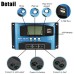 30/40/50/60/100A MPPT Solar Controller LCD Solar Charge Controller Accuracy Dual USB Solar Panel Battery Regulator