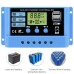 30A 20A 10A Solar Charge Controller 12V 24V Auto Solar Panel PV LCD Controller For Lead-Acid Battery