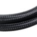 5FT AN4/AN6/AN8/AN10 Car Fuel Hose Oil Gas Line Nylon Stainless Steel Braided Black