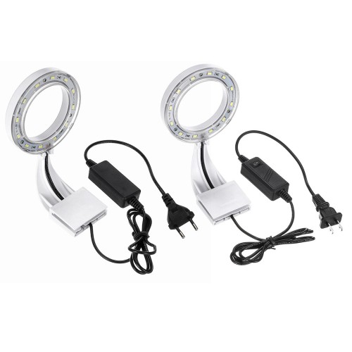 5W AC80-240V Mini Fish Tank Clip Lamp 12LED Aquarium Light Clip-on Fish Tank Light