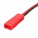 Excellway® 10 Pairs 2 Pins JST Male & Female Connectors Plug Cable Wire Line 110mm Red