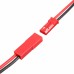 Excellway® 10 Pairs 2 Pins JST Male & Female Connectors Plug Cable Wire Line 110mm Red