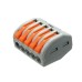 Excellway® ET25 2/3/5 Pins Spring Terminal Block 5Pcs Electric Cable Wire Connector