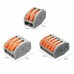 Excellway® ET25 2/3/5 Pins Spring Terminal Block 5Pcs Electric Cable Wire Connector