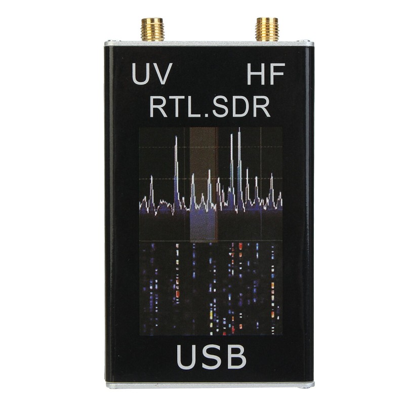 Excellway® Ham Radio Receiver 100KHz-1.7GHz Full Band UV RTL-SDR USB Tuner Receiver