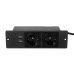 Table Socket with 2 USB 2 Sockets Built-in Socket 2-Way Installation Power Strip with 2 Screws for Kitchen Furniture or Worktops Recessed Socket 1.8 Cable16 A/3500 W