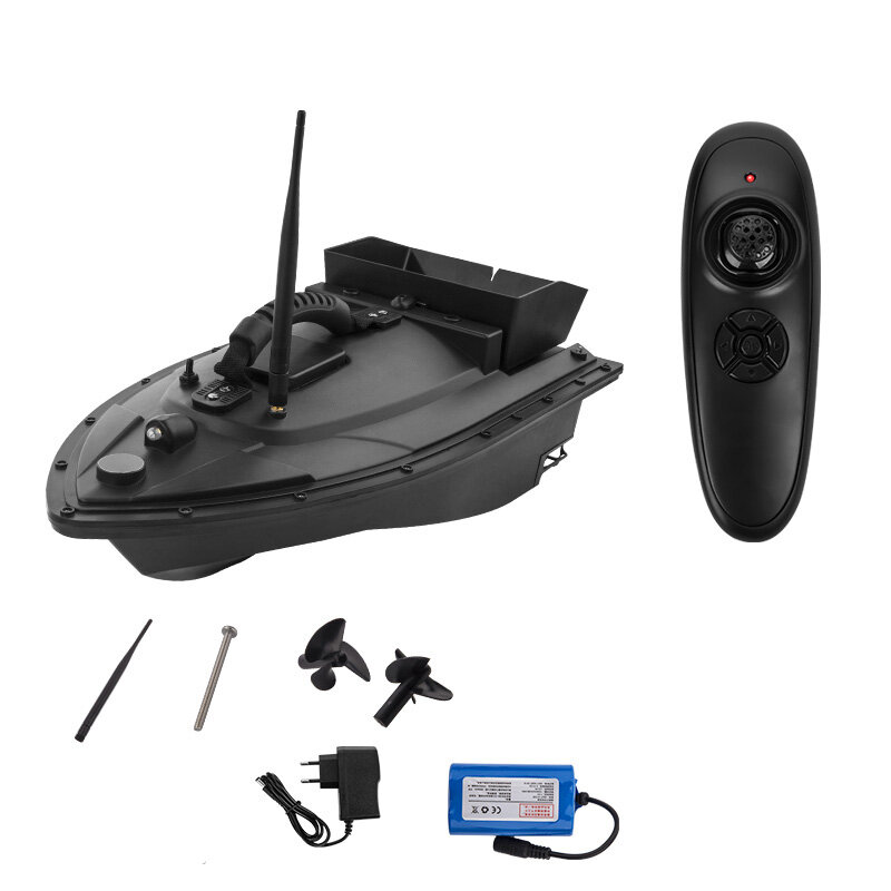 10H 600M Remote Control Fishing Bait Boat with 4 Night Lights Dual Warehouse Bait Fixed Speed Cruise Smart RC Nesting Large Boat EU Plug