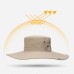 Outdoor Hat Sun Protection Waterproof Fisherman Hat Breathable Men and Women's Sun Hat 12cm Brim Outdoor Sports  Panama Hat Bucket Hats