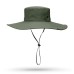 Outdoor Hat Sun Protection Waterproof Fisherman Hat Breathable Men and Women's Sun Hat 12cm Brim Outdoor Sports  Panama Hat Bucket Hats