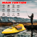V020 Fluorescent GPS Remote Control Fishing Bait Boat 40 Positioning Points High-speed Auto Return 500M Distance LED Night Light Fish Finder for Fishing