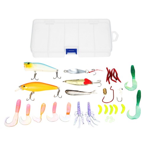 ZANLURE 18/20/22/28/29/33 Pcs Fishing Lure Set Fish Bait And Fish Hook Set Multifunctional Fishing Accessories With Box