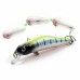 ZANLURE 1pc 80mm/3.15" 8.5g Magnet Minnow Fishing Lure Artificial Hard Bait Hook 3D Eyes Sea Fishing