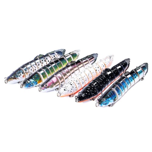 Zanlure 1PC 14cm 21.4g Mini Fishing Hard Bait Artificial Swimbait Fish Nine Knotted Fish Simulation Fishing Lure