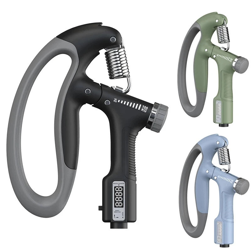 10-100Kg Adjustable Electric Hand Grip Strengthener Countable Heavy Hand Finger Exerciser Wrist Expander Fitness Training Gripper