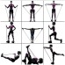 16PCS Men Home Resistance Bands Set Fitness Rubber Tubes Stretch Training Yoga Elastic Pull Rope