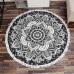 1M/1.5M Round Beach Towel Tassel Tapestry Yoga Mats Blankets Home Fitness Decoration Accessories