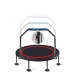 40/48 Inch Foldable Trampoline Round Jumping Pad Cardio Elastic Yoga Exercise Max Load 50/60kg