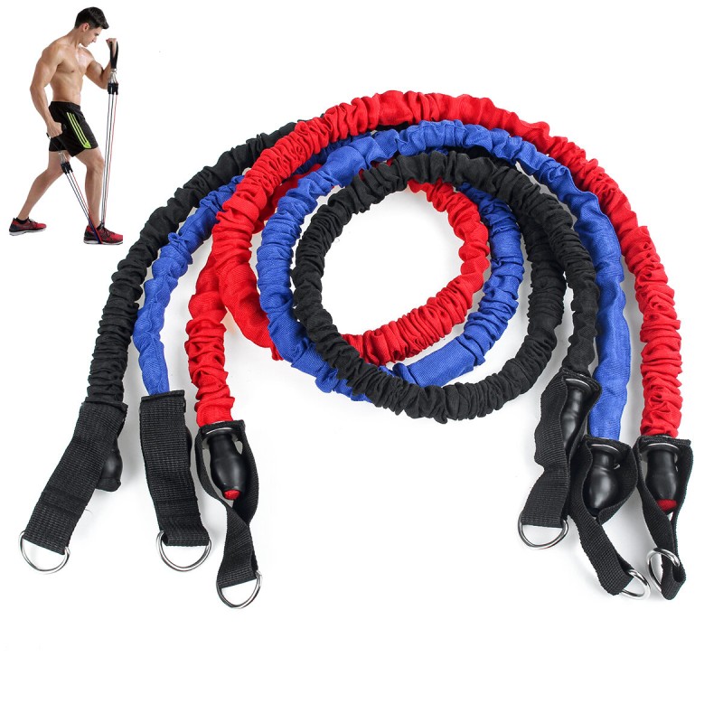 7/9/12/16/20 Pcs Fitness Resistance Bands Set Home Stretch Strength Training Yoga Pilates Exercise Tools