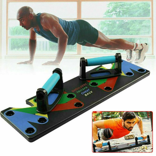 9 In 1 Multifunctional I-shaped Push-up Stand Fitness Sport Muscle Training Prone Support Plate Exercise Tools