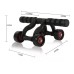 Four Whee lAbdominal Roller Push up Home Fitness Equipment Wear-resistant Anti-slip 500kg Weight Capacity Body Arm Waist Muscle Trainer