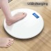 Household Electronic Scale Intelligent Automatic shut-down LCD Display USB Rechargeable Accurate  Round Scale Body Scale for Health Fat Loss Measuring