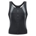 Men's Sweat Sauna Suit Shaper Stretch Breathable Sweat Absorbing Zip Up Sportswear Fitness Vest for Losing Weight Fitness