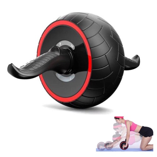 Multi-Layer Ab Wheel Roller Mute Labor-Saving Smart Brake Practical Automatic Rebound Abs Trainer Wheel Exercise Equipment for Body Shaping Abs Core Workout