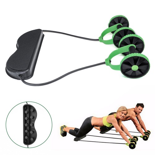 Multifunction Fitness Equipment Ab Roller Pedal Sit-up Pull Rope Training Muscle Abdominal Exercise Tools