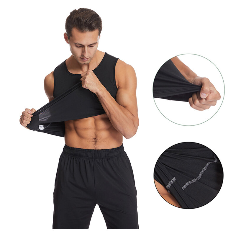 Sport Vest Men's Quick Dry Stretchy Sweat-wicking Washable Casual Sportswear for Gym Workout Running Exercise Fitness