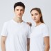 Supield Super hydrophobic T-Shirt 89.9% Polyester Fiber Comfort Anti-Stain Elastic Sleek Round Neck Design for Outdoor Travel Biking