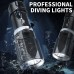 1000 Lumens High Power Diving Scuba Flashlight HP70 Super Bright LED Torch IPX8 Waterproof Rechargeable Flash Light For Diving Fishing Camping