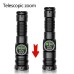800LM LED COB LCD Screen Digital Display 18650 Flashlight with Battery USB Rechargeable Zoomable Strong Light LED Torch Tail Magnet Cob Side Light Outdoor Camping Lamp