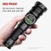 800LM LED COB LCD Screen Digital Display 18650 Flashlight with Battery USB Rechargeable Zoomable Strong Light LED Torch Tail Magnet Cob Side Light Outdoor Camping Lamp