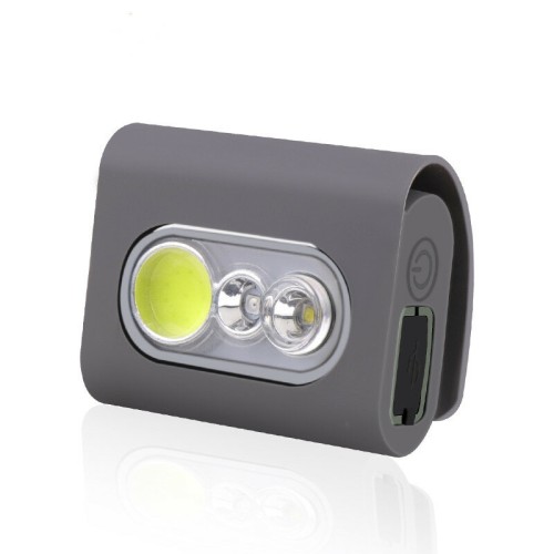 Bright Clip LED Headlamp Outdoor Night Running Lights 5 Lighting Modes Type-C USB Rechargeable Jogging Clothespin Light Fishing Lamp