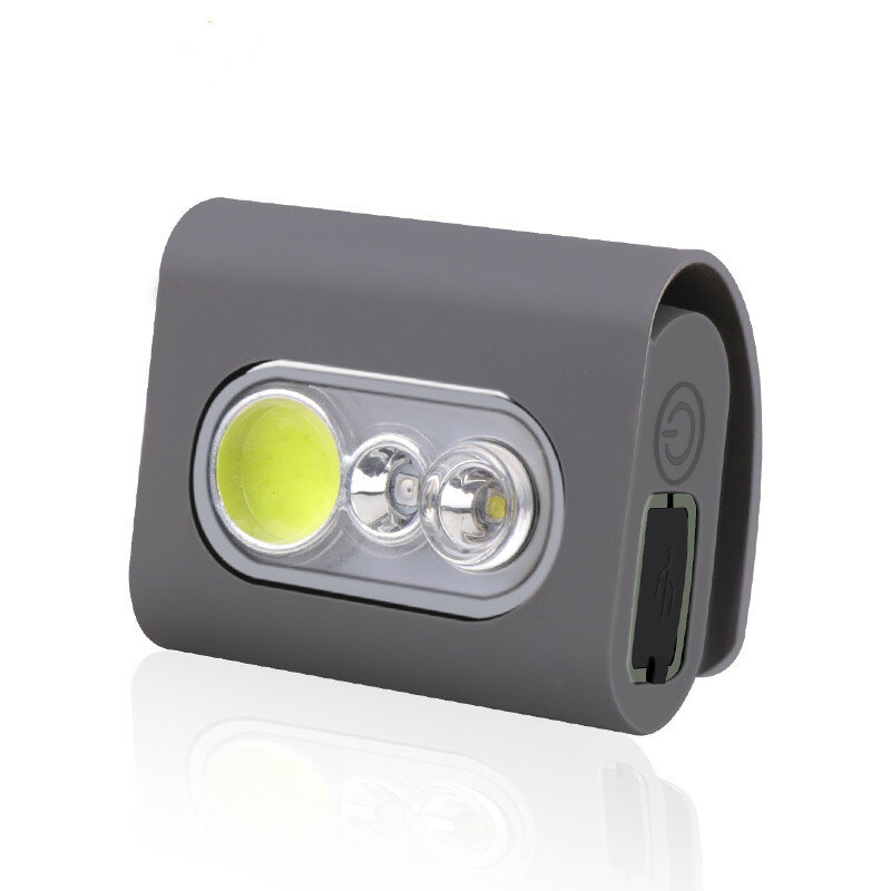 Bright Clip LED Headlamp Outdoor Night Running Lights 5 Lighting Modes Type-C USB Rechargeable Jogging Clothespin Light Fishing Lamp