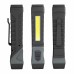 LED+COB Flashlight with Pen Clip Holder Rotatable Tail Flashlight with Magnet Strong Light Flashlight Working Light