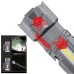 LED+COB Multifunctional Strong Flashlight 1800mAh Type-C Charging Repair Light Emergency Rope Snipper Window Breaker Zoomable Camping Lamp Magnetic Flashlight for Camping, Hunting, Fishing, Climbing